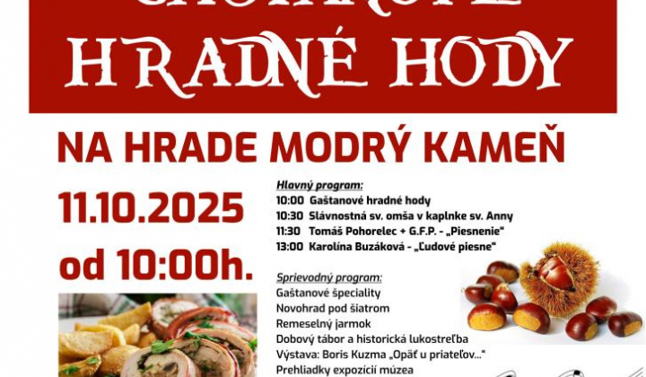 3. fotografia fotogalérie Aktuality / Gaštanové hradné hody na hrade Modrý Kameň - foto