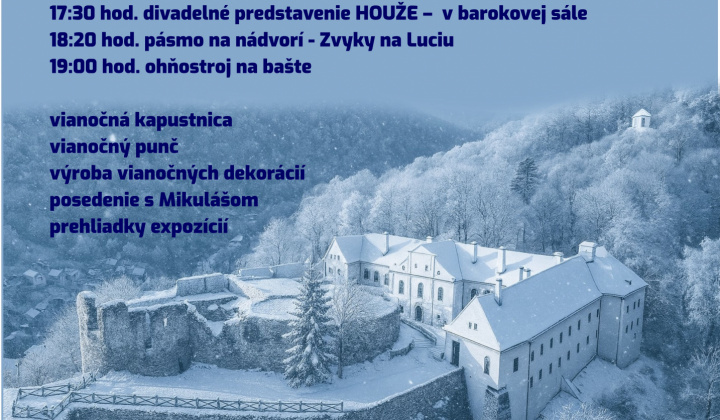 Fotka - Hrad Modrý Kameň sa už čoskoro premení na miesto plné  vianočnej atmosféry, tradícií a radosti