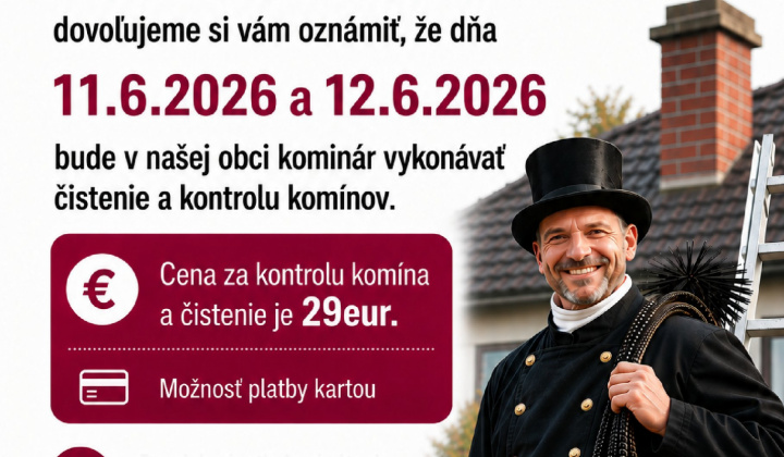 Fotka - Čistenie a kontrola komínov vo vašej obci